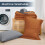 Twin Comforter Set Ultra Soft 5-Piece Orange Light Grey 4