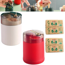 2024 New Pop-Up Automatic Toothpick Dispenser, Portable Creative Holder (Round, 2PCS), Compatible with D