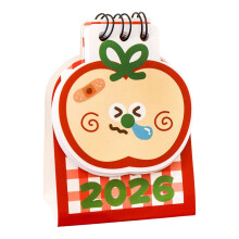 Mini-Tischkalender 2026, Cartoon-Design, 1 Stück
