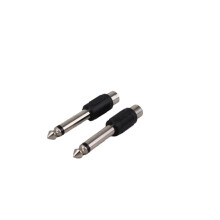 Audio Adapter 6.35mm Male to RCA Female Mono
