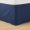 Πλισέ φούστα κρεβατιού σε μπλε ναυτικό, πλήρες μέγεθος 5
