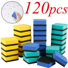 EASTIN Mini Dry Erasers Magnetic Whiteboard Erasers for Classroom Supplies Dry Erase Erasers(3 Colors 120 Packs)