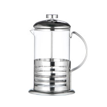 1 caffettiera resistente al calore, semplice filtro per caffè, contenitore per infusi di tè, colino multiuso, 600 ml