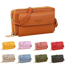 Modische kleine Umhängetasche aus Leder für Damen, ideal als Handytasche, Handgelenktasche oder elegante Abendtasche, auch für Partys geeignet,