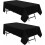 2-pack svarta rektangulära bordsdukar (60x84"), polyester, maskintvättbara – kompatibel med restauranger, bufféer, picknickar, evenemang, 1