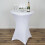 BalsaCircle36" Cocktail Spandex Nauwsluitend Rekbaar Elastisch Tafelkleed Wit 1
