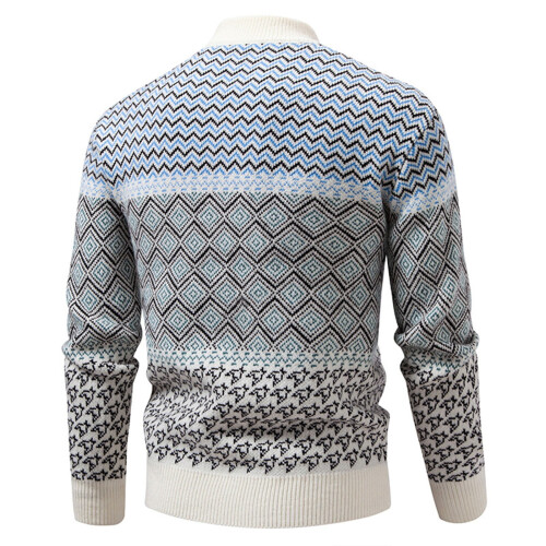 Pull de Noël moche pour homme, col rond, long 2