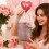 Ροζ Χρυσή τσάντα χειρός Rose Gold Day - Κουτί συσκευασίας λουλουδιών - Σύνθεση με 4