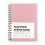 Mini Spiral Password Keeper Book, 4.25x5.7", Pink, with Alphabetical Tabs, Internet & Password Organizer 2