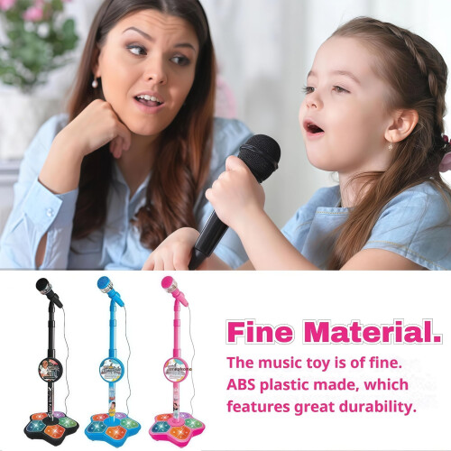 Mini Karaoke Microphone Toy with LED Lights 1