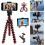 Phone Tripod Stand with Wireless Remote, Flexible & Adjustable Holder Compatible with iPhone, Android, Samsung, Compact Cameras 3