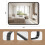 EDX Bathroom Mirror 30"x 22" Wall Mirror with Rectangular Metal Frame, Black 5