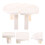 Outdoor folding table white plastic 1 pc 5.5x11.8x11.8 in 4