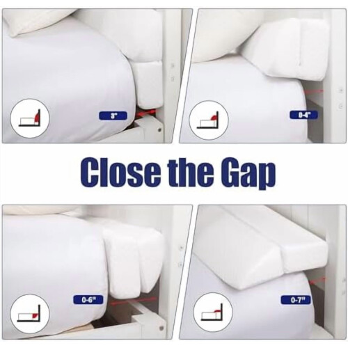Travesseiro dobrável para preencher o espaço entre as camas – ajustável de 0 a 18 cm (0 a 7 polegadas) 2