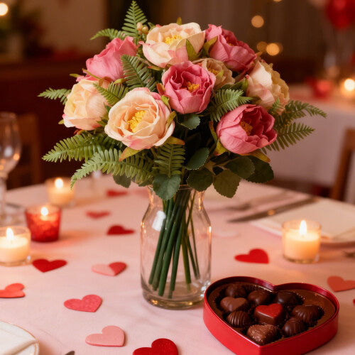 Artificial Multi-Headed Rose Bouquet for Wedding Decoration 1
