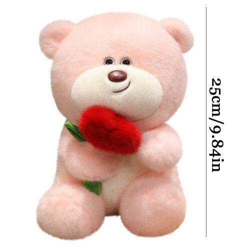 Rose Bear Teddy Toy with Rose Bundle for Valentine's Day 2