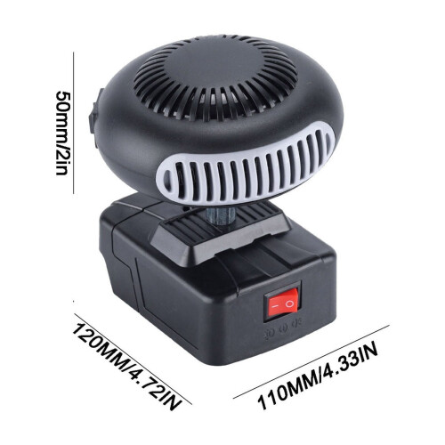 Portable Lithium Battery Heater Plastic Housing 1 Unit 2