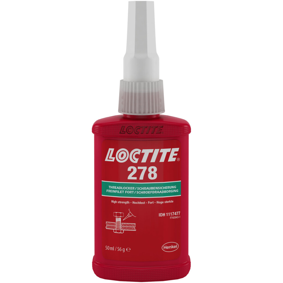 Loctite 1117477 278 High Strength Oil Tolerant 50Ml 5010266428437