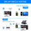 USB-WLAN-Bluetooth-Adapter, 600 Mbit/s Dualband 2,4/5 GHz 5
