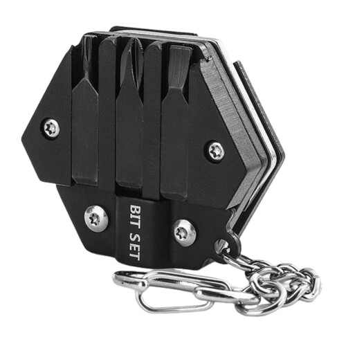 Multitool Card Keychain Screwdriver Set – Hexagonal Foldable Kit Compatible with Everyday Use & Gifts 1