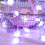 Yorkspred LED σε σχήμα καρδιάς σε σχήμα ροδακινί, ζεστό λευκό, με μπαταρία, συμβατό με 2