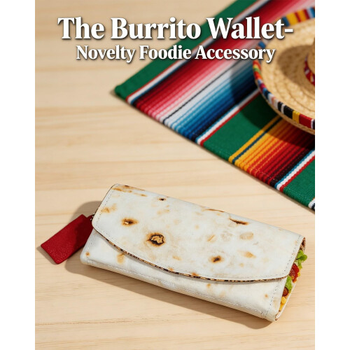 Πορτοφόλι Burrito με τσάντα από αλουμινόχαρτο, γιγάντιο δερμάτινο πορτοφόλι 1