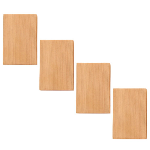 Blocos de madeira natural retangulares, 1 conjunto, 2,36 x 1,57 x 0,47 polegadas 2