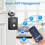 Smart Fingerprint Key Storage Box Bluetooth Wireless Password Storage Box Safe Security Anti-theft Box,Fireproof Resistant Insulation 3
