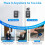 Smart Fingerprint Key Storage Box Bluetooth Wireless Password Storage Box Safe Security Anti-theft Box,Fireproof Resistant Insulation 4