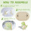 Dinosaur Wooden Guest Book Set with 100 Egg Chips 4