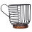 Coffee Organizer Rack Holder Black Wood 1Pack For Home Kitchen 5