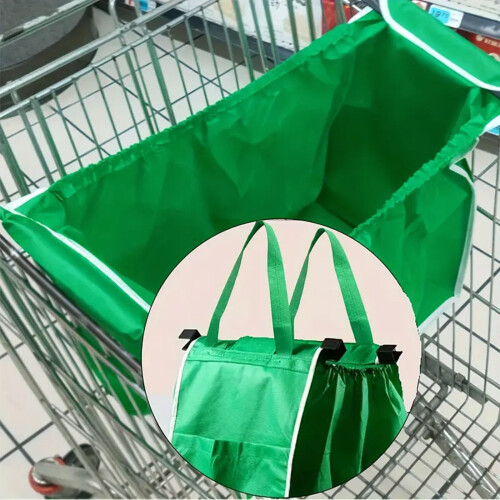 Τσάντα Αποθήκευσης Πτυσσόμενη Τσάντα Tote Μεγάλη Τροχήλατη Τσάντα για Καρότσι με 2