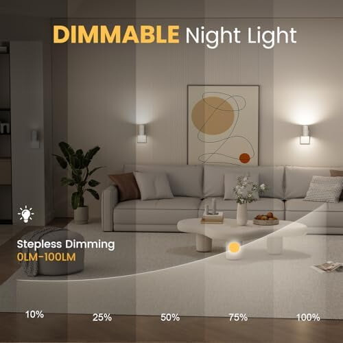 Dimmbar LED-nattlampe med skumrings-til-daggry-sensor 2