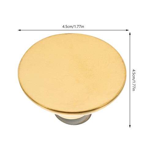 Golden Pot Lid Knobs Stainless Steel Handle Replacements for Kitchen Use 3 Pcs 1