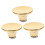 Golden Pot Lid Knobs Stainless Steel Handle Replacements for Kitchen Use 3 Pcs 5