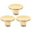 Golden Pot Lid Knobs Stainless Steel Handle Replacements for Kitchen Use 3 Pcs 7