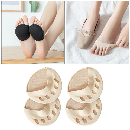 4 cuscinetti in silicone per l'avampiede con supporto metatarsale 2