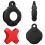 AirTag-Halter mit Karabiner, wasserdicht, stoßfest Red 4