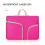 Protective Neoprene 14" Laptop Sleeve, Hot Pink 2