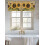 Ρετρό λινό βερνίκι Spring Sunflower Bee 54x18in, με τσέπη για κουρτινόξυλα, συμβατό με τυπικές 7