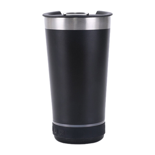 Pahar difuzor Bluetooth, 400 ml, oțel inoxidabil, negru 2