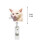2D Cat Nurse Badge Reel Acryl Uitschuifbare ID-houder met 2