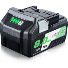 Batterie de remplacement Li-ion LUMSING 6,0 Ah pour Metabo 18 V/36 V – Compatible avec les modèles BSL36B18, BSL36A18, 371751M et 372121M