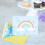 Blank Cards with Envelopes, Rainbow with Glitter (8-Count) 4