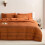 Boho Comforter Set Neutral Burnt Orange 3-Piece Full 1