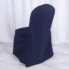 BalsaCircle Marineblaue, einfarbige Stuhlhussen aus Polyester für Bankettstühle, Überzüge, Partytischwäsche