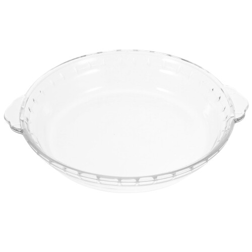 Recipiente transparente para micro-ondas de 8 polegadas da Corning para cozinhar refeições.