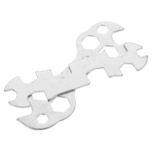 Juego de llaves multiorificio OUNONA de 2 piezas, herramientas portátiles y ligeras para la reparación de bicicletas de montaña, llaves