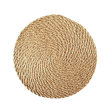 Manteles individuales redondos trenzados de yute natural: hechos a mano, resistentes al calor y ecológicos, ideales para comedores de estilo