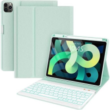 Étui clavier détachable rétroéclairé compatible avec iPad Air 11"/10,9" (4e/5e génération) et iPad Pro 11" (1re à 4e génération), étui